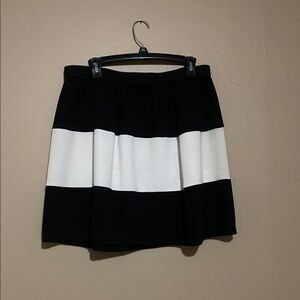 Elle Black and White Skater Skirt